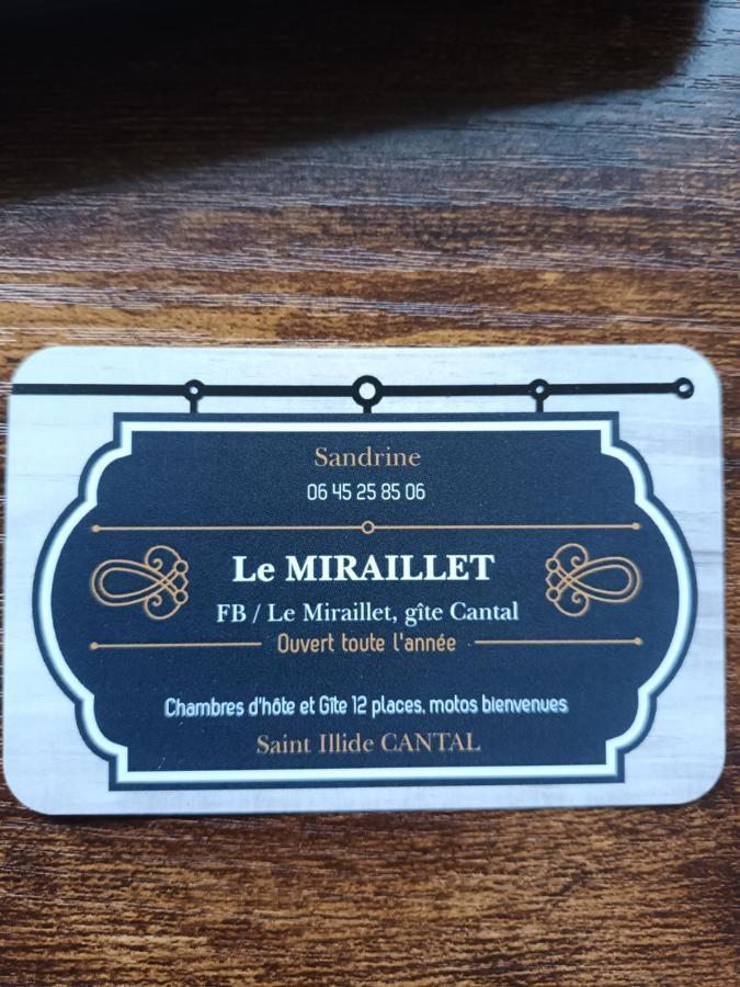 Le Miraillet, Chambre Hote Saint-Illide Exterior foto